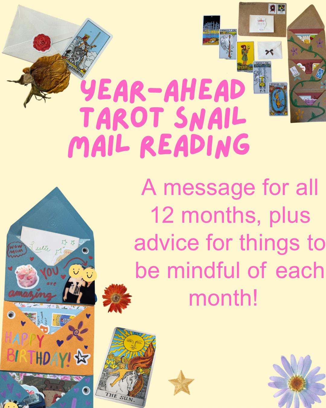 Year-Ahead Forecast Snail Mail Tarot Reading