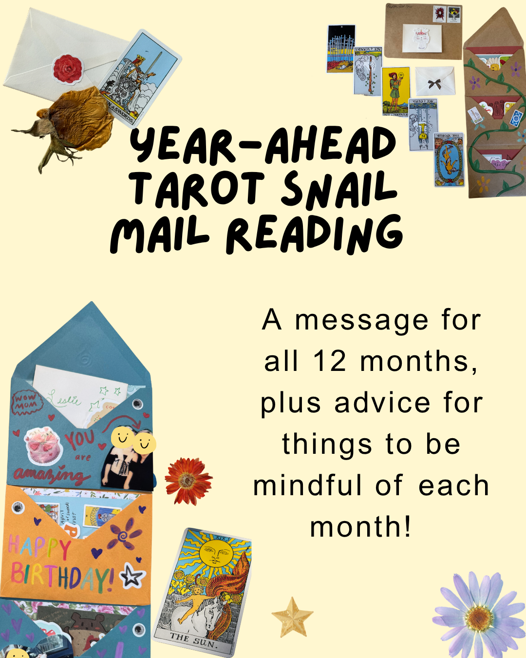 Year-Ahead Forecast Snail Mail Tarot Reading